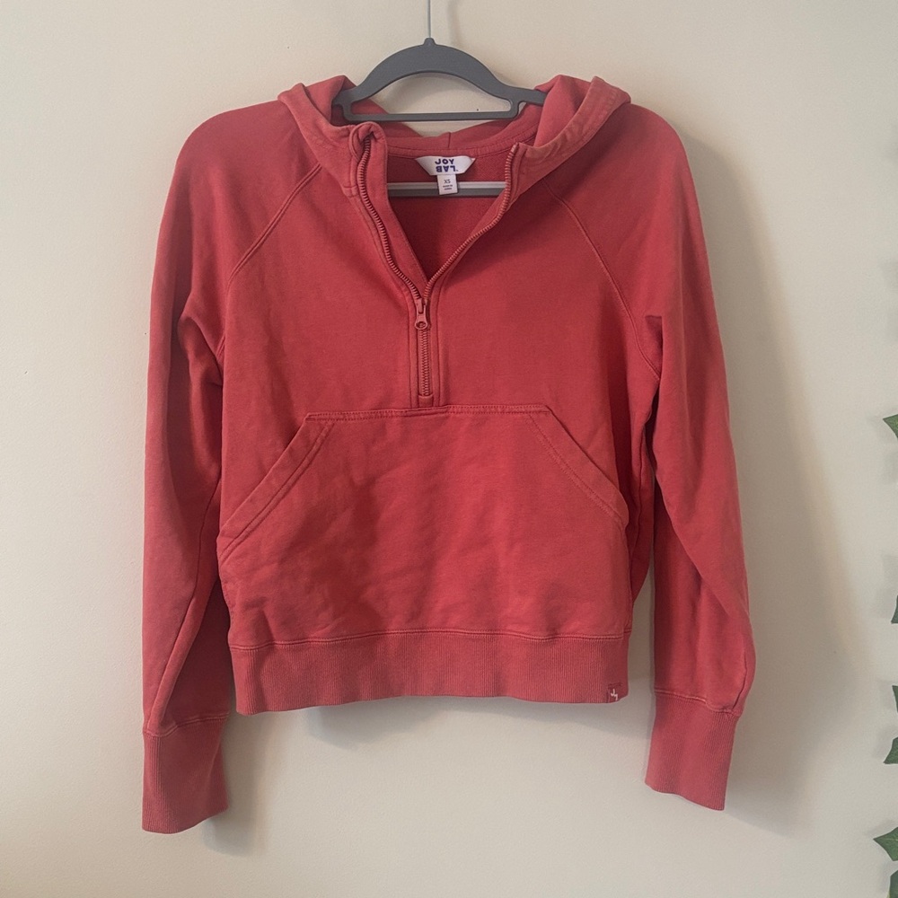 JoyLab Women's Crimson Half-Zip athletic or Workout Hoodie